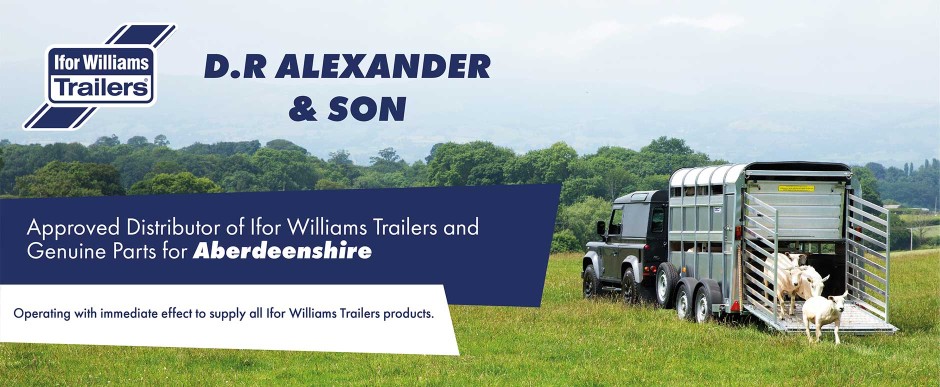 Approved Distributor for Ifor Williams Trailers and Genuine Parts for Aberdeenshire